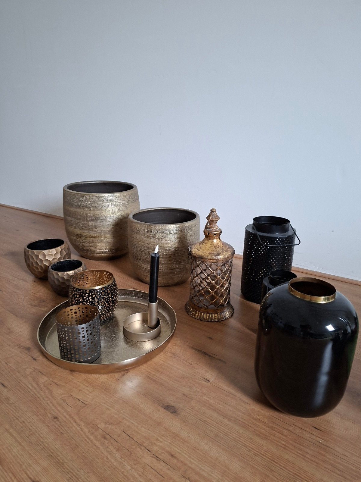 Diverse decoratie: vazen, potten, kandelaars en meer, Huis en Inrichting, Ophalen, Gebruikt, Metaal, Kandelaar