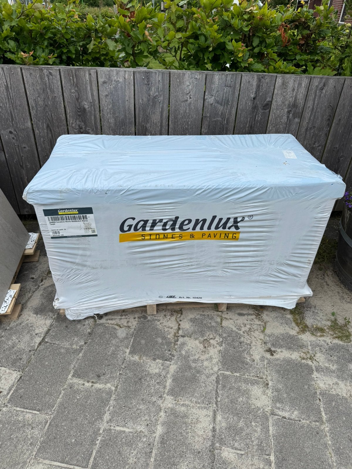 Restpartij Keramische tegel Taupe 60 x 60 x 4 cm Gardenlux, Tuin en Terras, Tegels en Klinkers, Ophalen, Nieuw