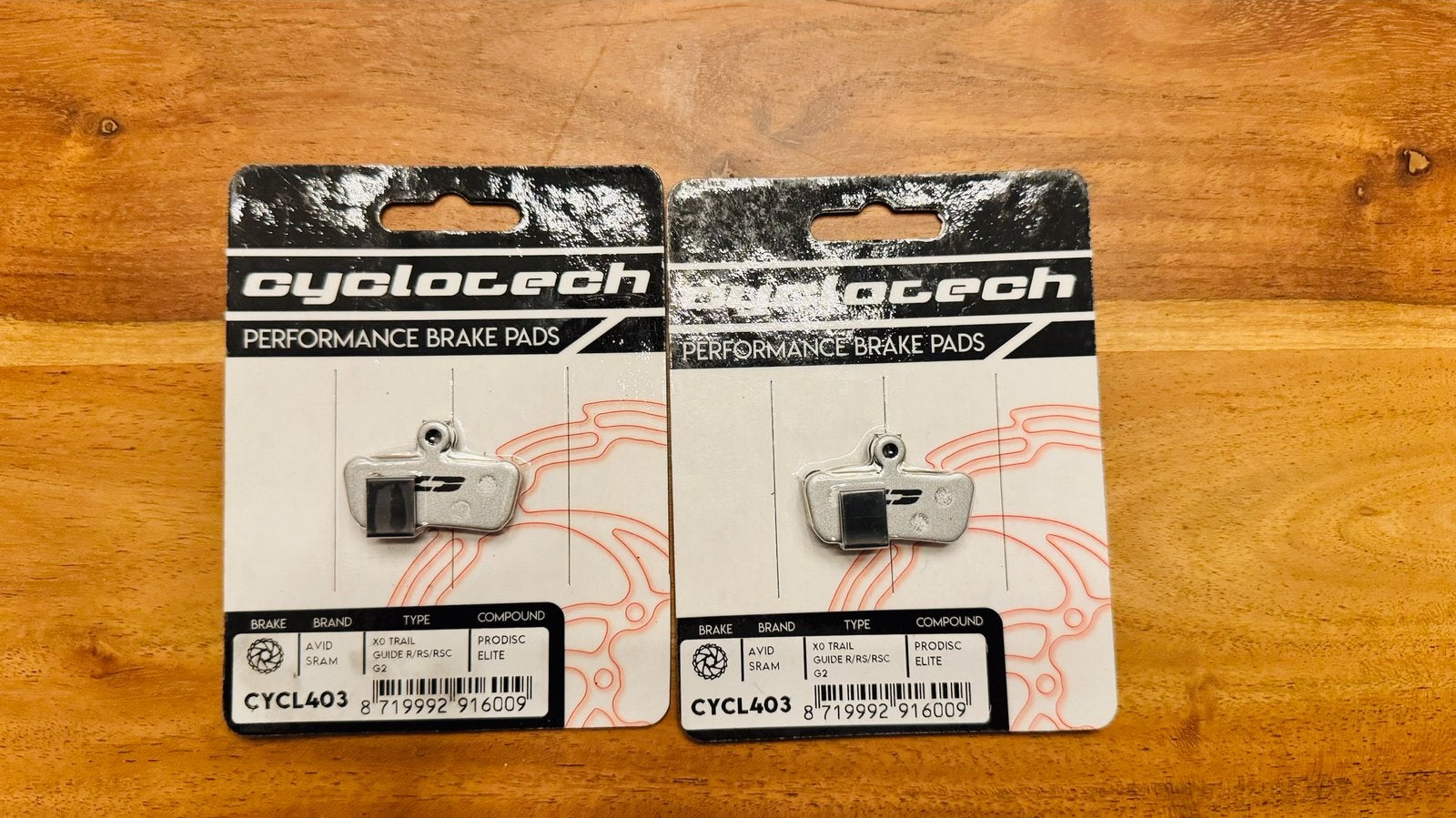 Set Cyclotech remblokken 2x nieuw geschikt voor SRAM Guide, Overige merken, Remmen, Overige materialen, Nieuw