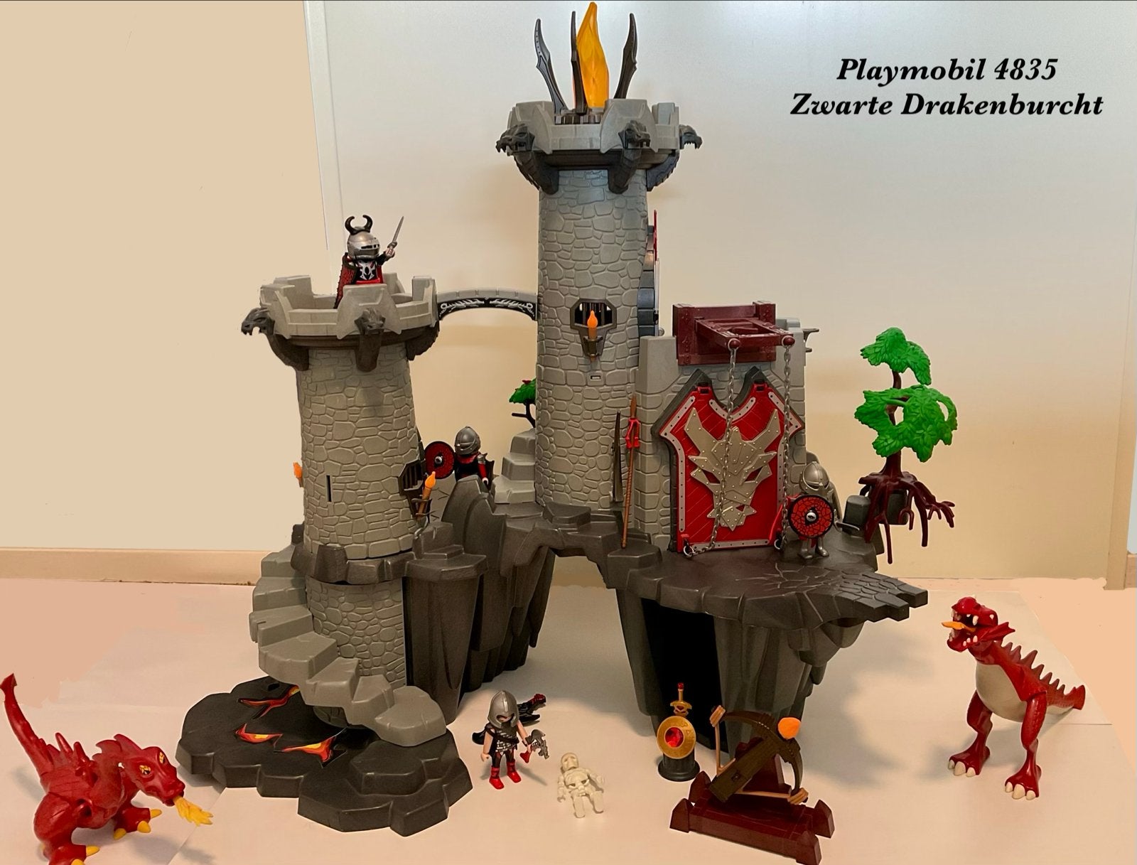 Playmobil 4835 Zwarte Drakenburcht -, Ophalen of Verzenden, Zo goed als nieuw, Kasteel/Fort, Knights