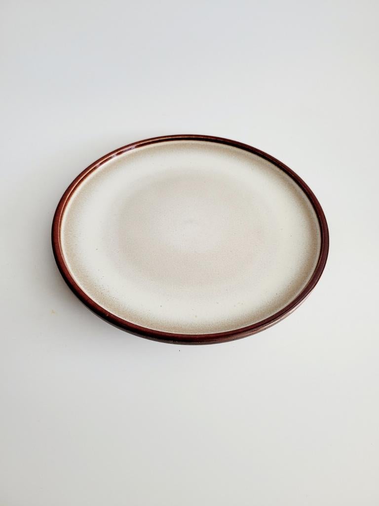 Izgs pottery driehoek Huizen prachtig bord, Ophalen of Verzenden