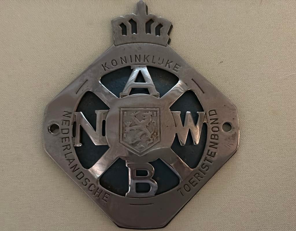 ANWB plaat met blauwe onderplaat, Ophalen of Verzenden, Gebruikt, Overige typen