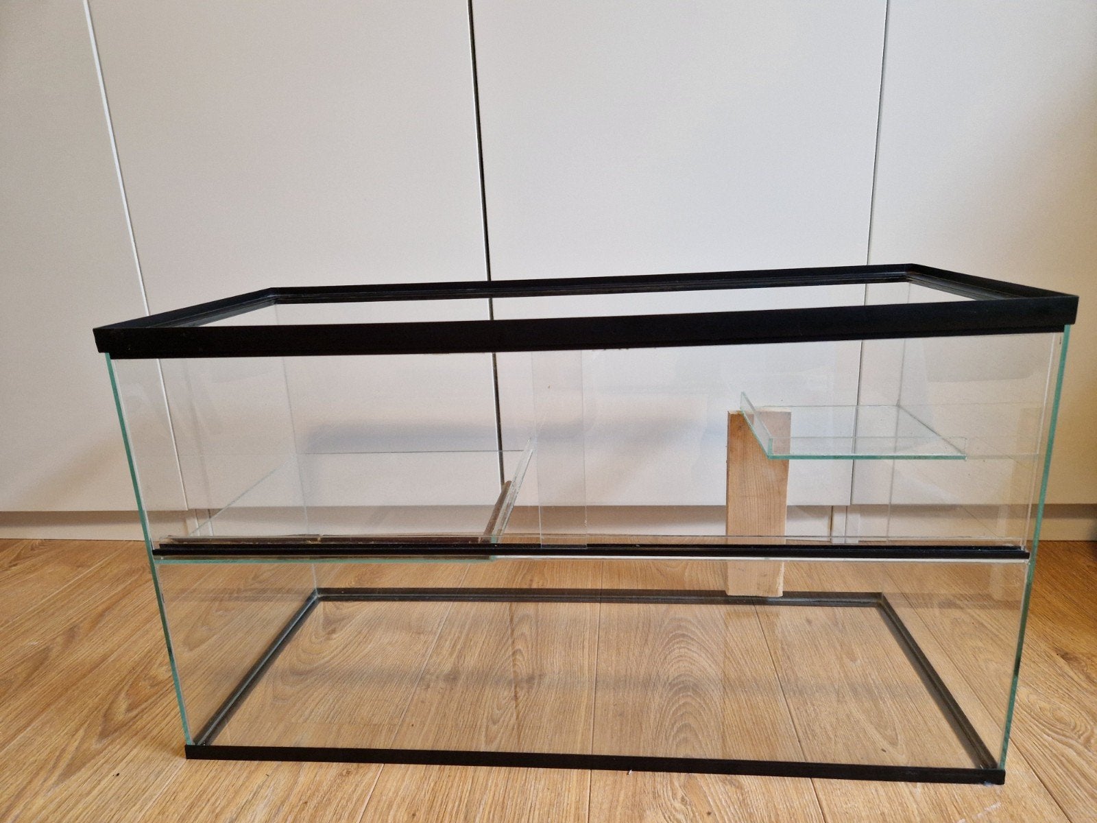 Glazen terrarium 73,5 (l) x 30 (d) x 41 (h), Ophalen, Gebruikt, Terrarium of Paludarium