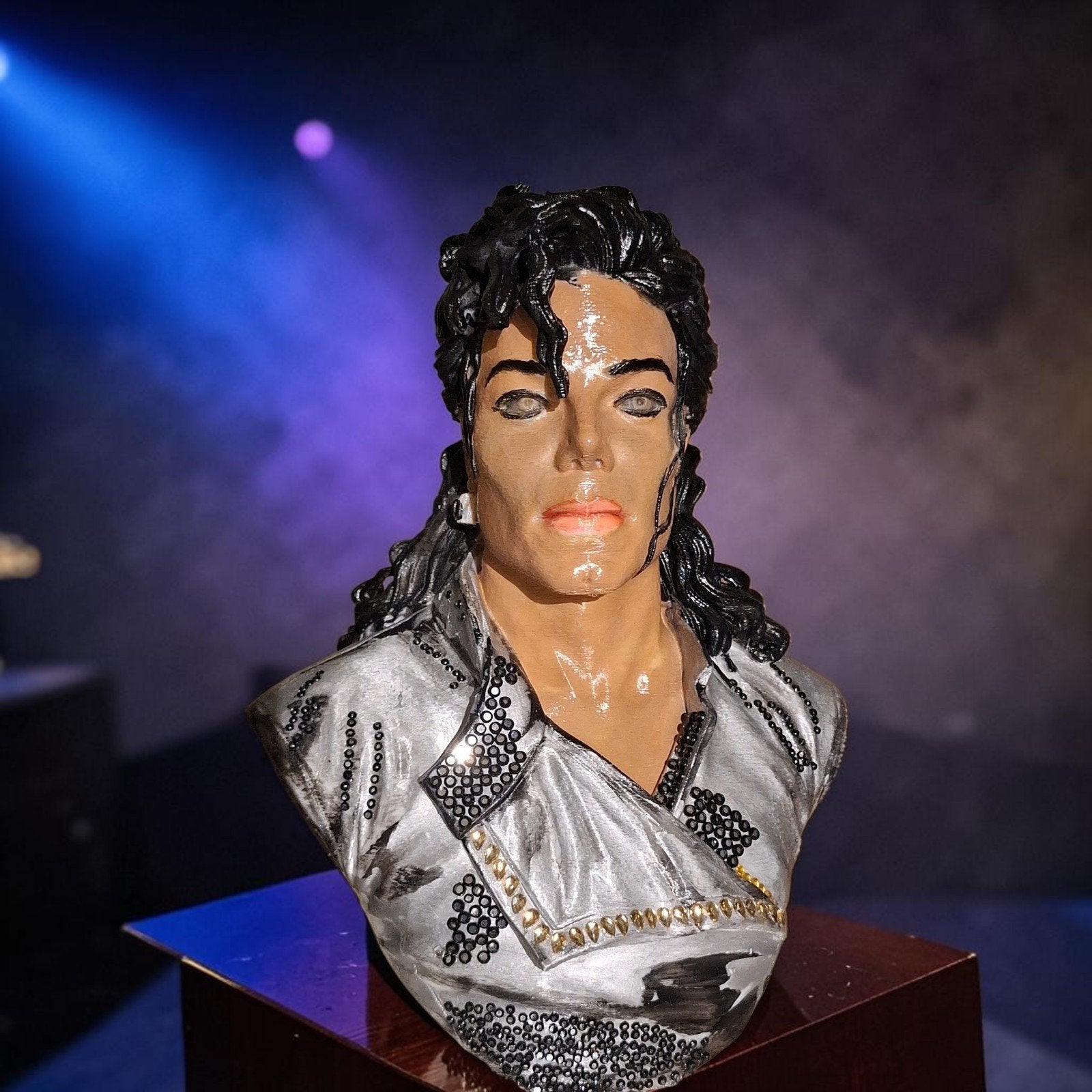 Michael Jackson Buste - Pop Art Sculptuur, Antiek en Kunst, Buste, Ophalen of Verzenden, 20 - 50 cm, Composieten