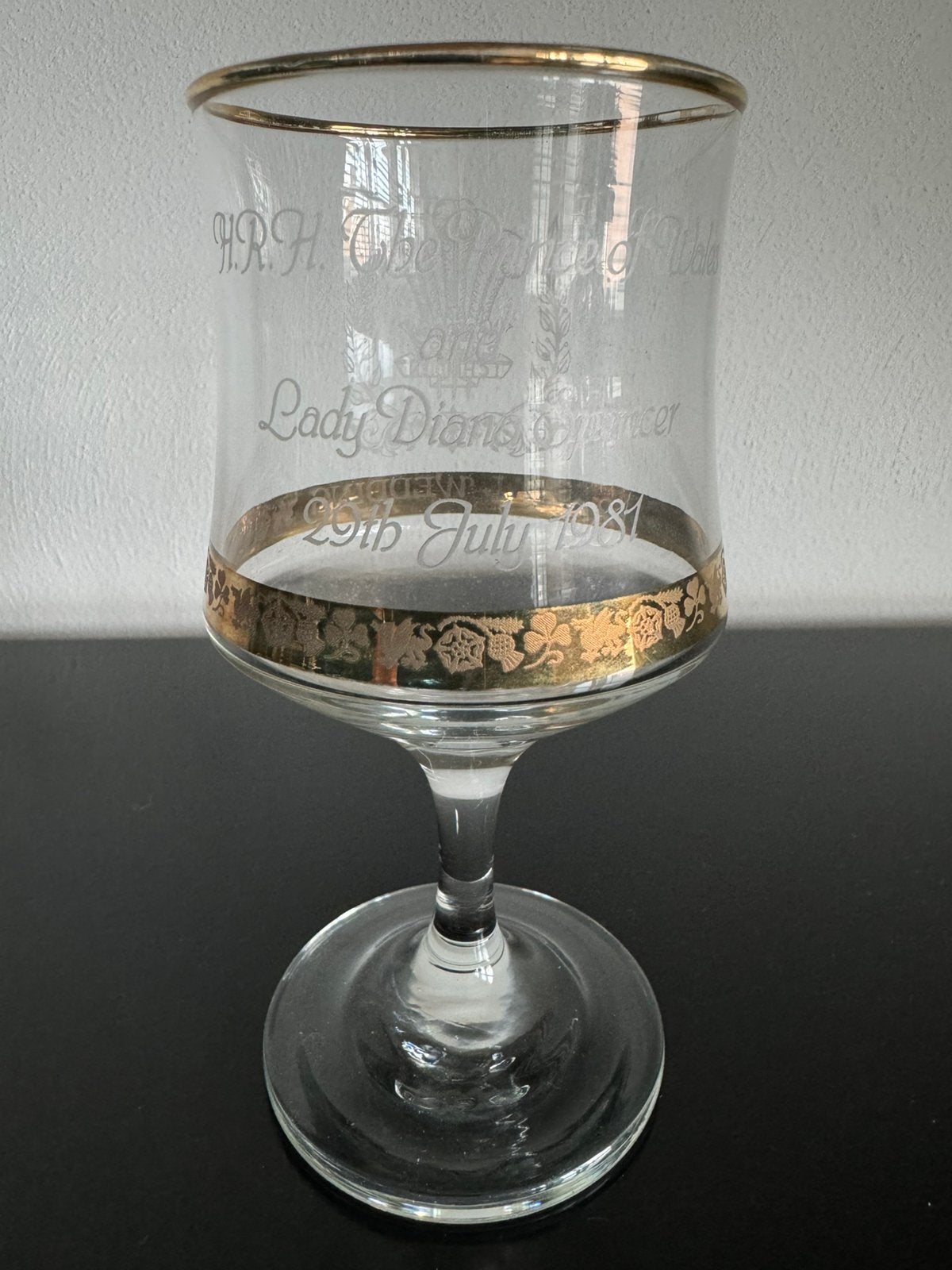 Royal Wedding glas ter ere huwelijk Charles & Diana, Ophalen of Verzenden, Zo goed als nieuw, Servies
