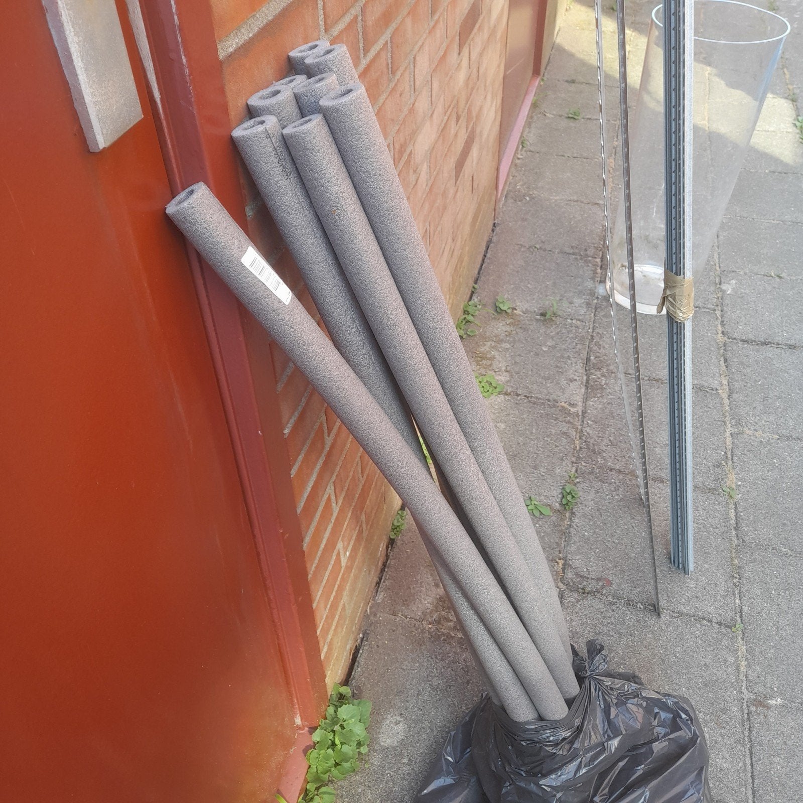Buisisolatie - 9 stuks, Overige materialen, Gebruikt, Minder dan 5 m², Muurisolatie