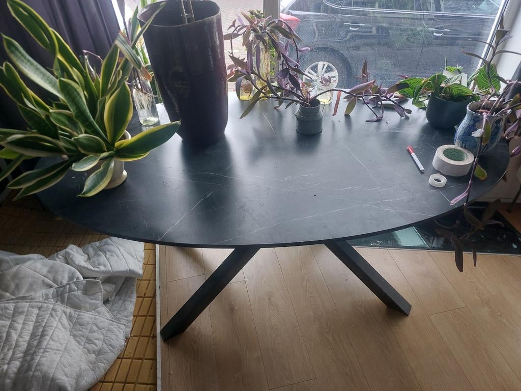IKEA Ovale Tafel Zo Goed Als Nieuw, Overige materialen, 100 tot 150 cm, Ophalen of Verzenden, Zo goed als nieuw