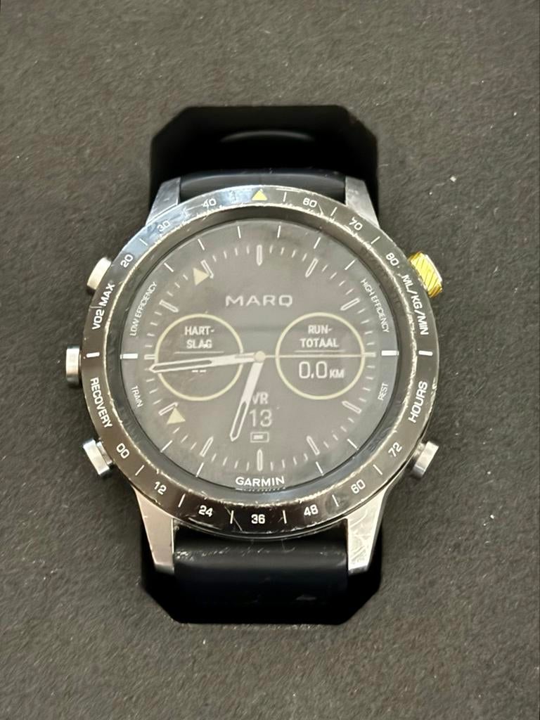 Garmin Marq Athlete, Zwart, Ophalen of Verzenden, Waterdicht, Android