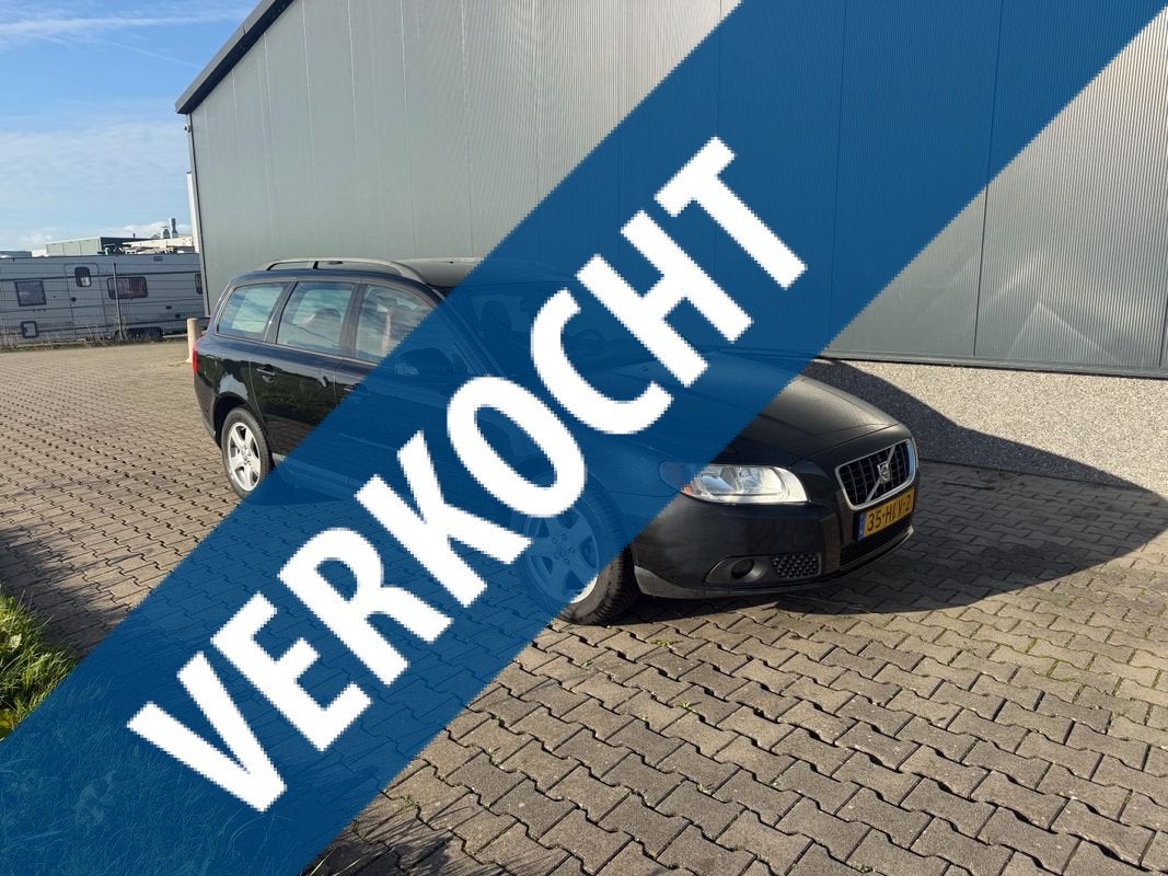 Volvo V70 2.0 Kinetic (bj 2009), 145 pk, Gebruikt, 4 cilinders, Zwart