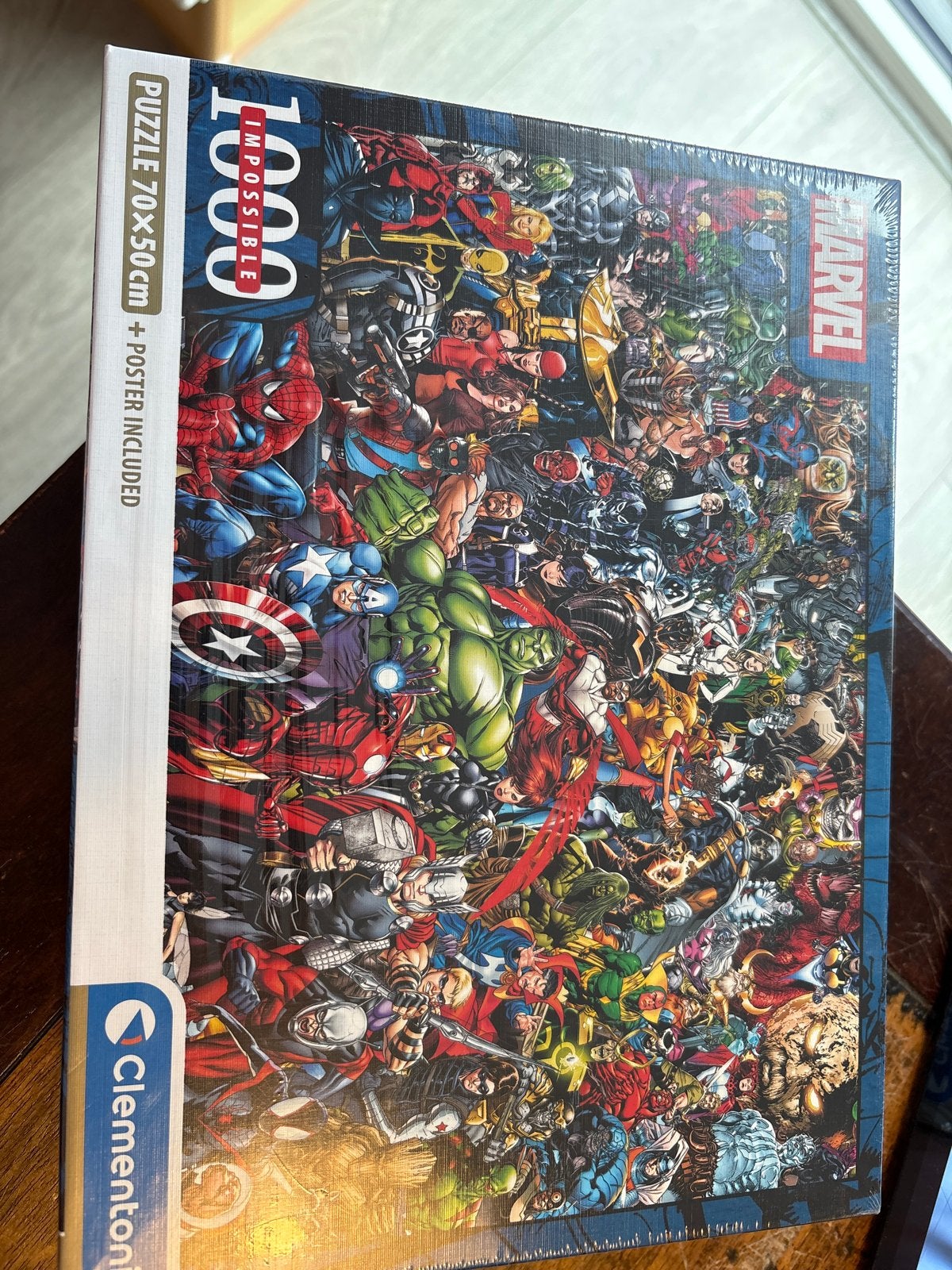 Marvel Impossible Legpuzzel 1000 stukjes Clementoni, Ophalen of Verzenden, 500 t/m 1500 stukjes, Nieuw, Legpuzzel