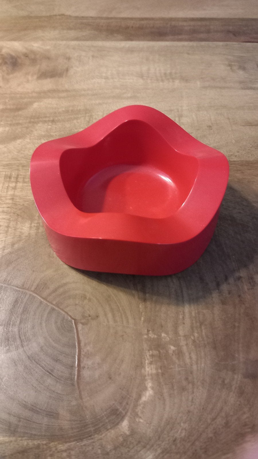 Vintage Helit Sinus Asbak Rood - Walter Zeischegg 1967, Ophalen of Verzenden