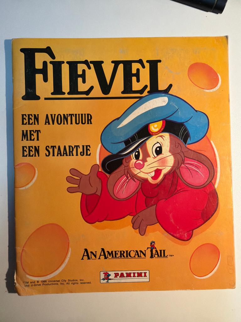 Fievel Panini Plaatjesalbum - Een Avontuur met een Staartje, Ophalen of Verzenden, Zo goed als nieuw