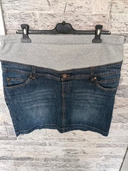 Blauwe zwangerschapsrok Maat xl h, Blauw, Rok, Maat 46/48 (XL) of groter, Onbekend