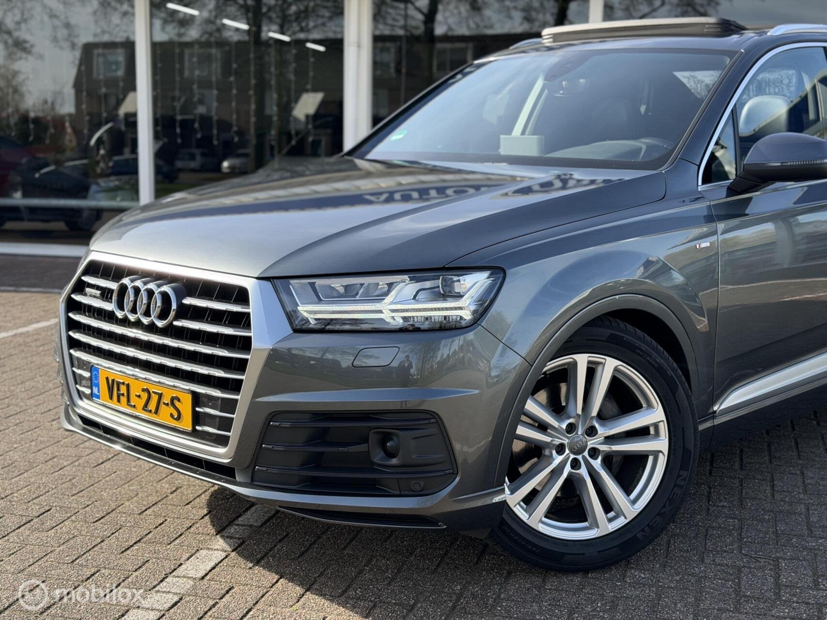 Audi Q7 3.0 TDI quattro|Grijskenteken|Pano|Lane|Camera|Trekh, Auto's, Bestelauto's, Gebruikt, Euro 6, Diesel, 2967 cc