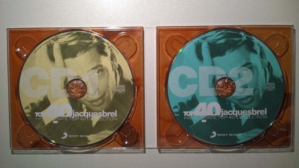 Jacques Brel - Top 40 Jacques Brel, Cd's en Dvd's, Cd's | Franstalig, Ophalen of Verzenden, Zo goed als nieuw, Album