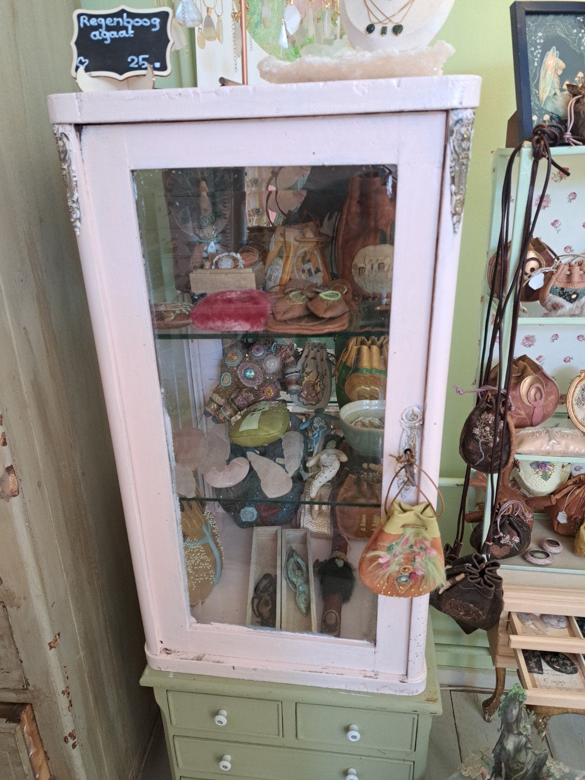 brocante toonbank vitrine, Ophalen, 25 tot 50 cm, Minder dan 50 cm, Minder dan 100 cm