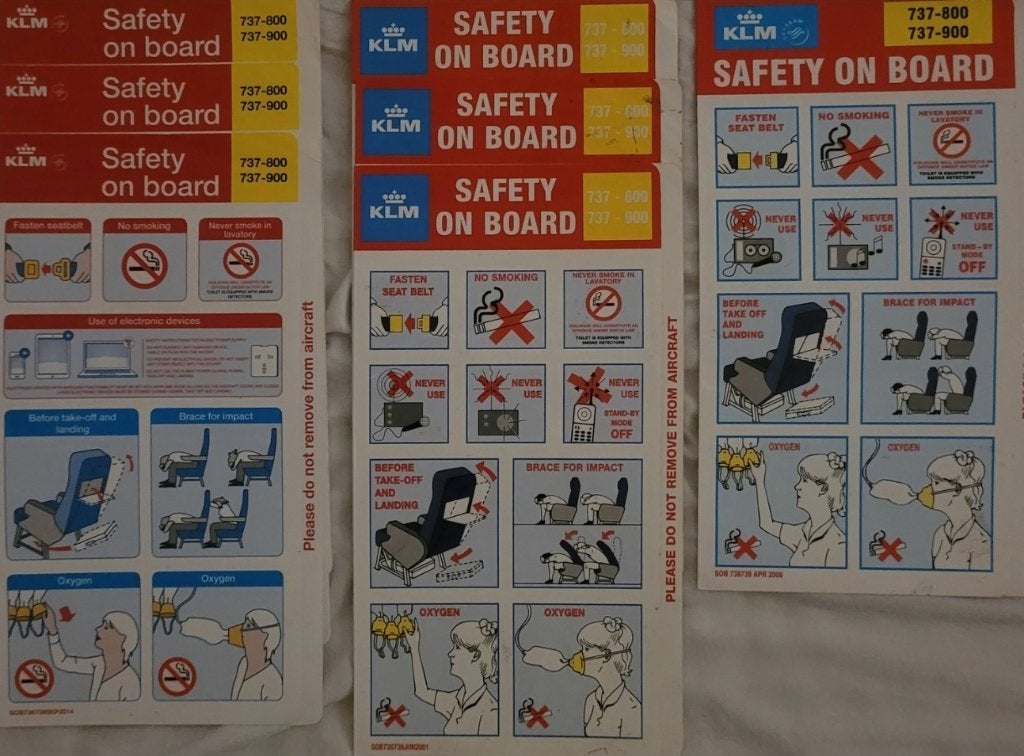 KLM safetycards, Verzenden, Zo goed als nieuw, Overige typen