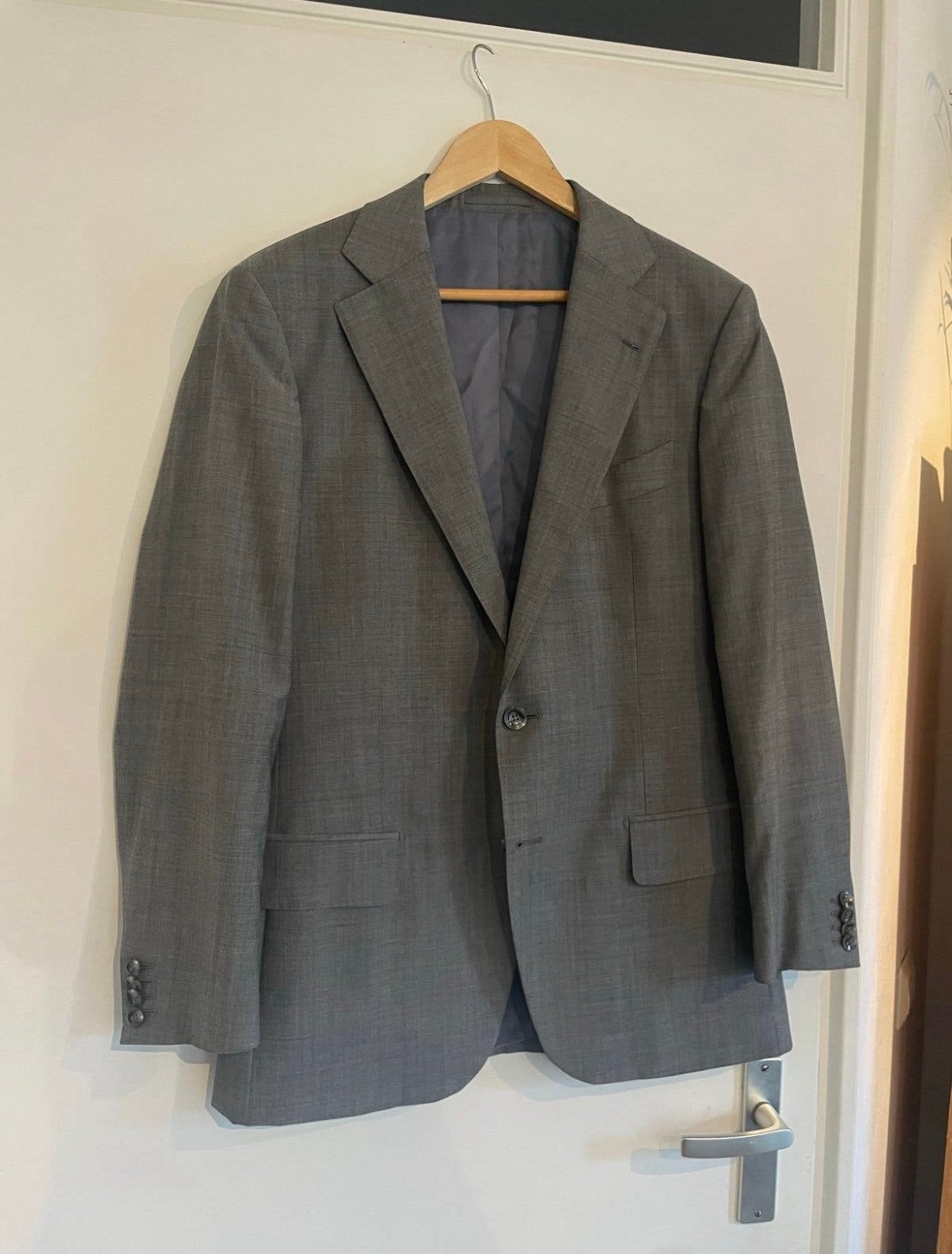 Suitsupply Colbert Grijs Guabello Wol Mohair Maat 50, Ophalen of Verzenden, Zo goed als nieuw, Maat 52/54 (L), Grijs