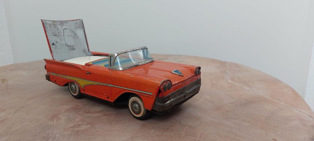 Vintage Amerikaanse Blikken Cabriolet Speelgoedauto, Verzamelen, Speelgoed, Ophalen of Verzenden