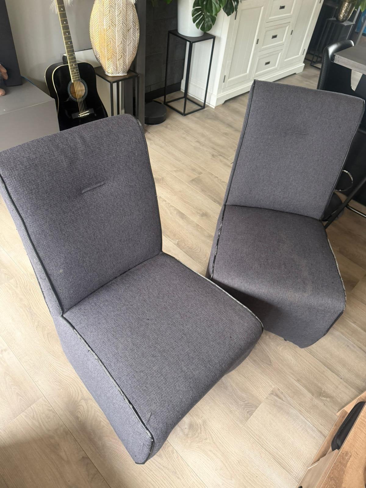 4 eetkamerstoelen van Haco, Ophalen, Gebruikt, Vier, Stof