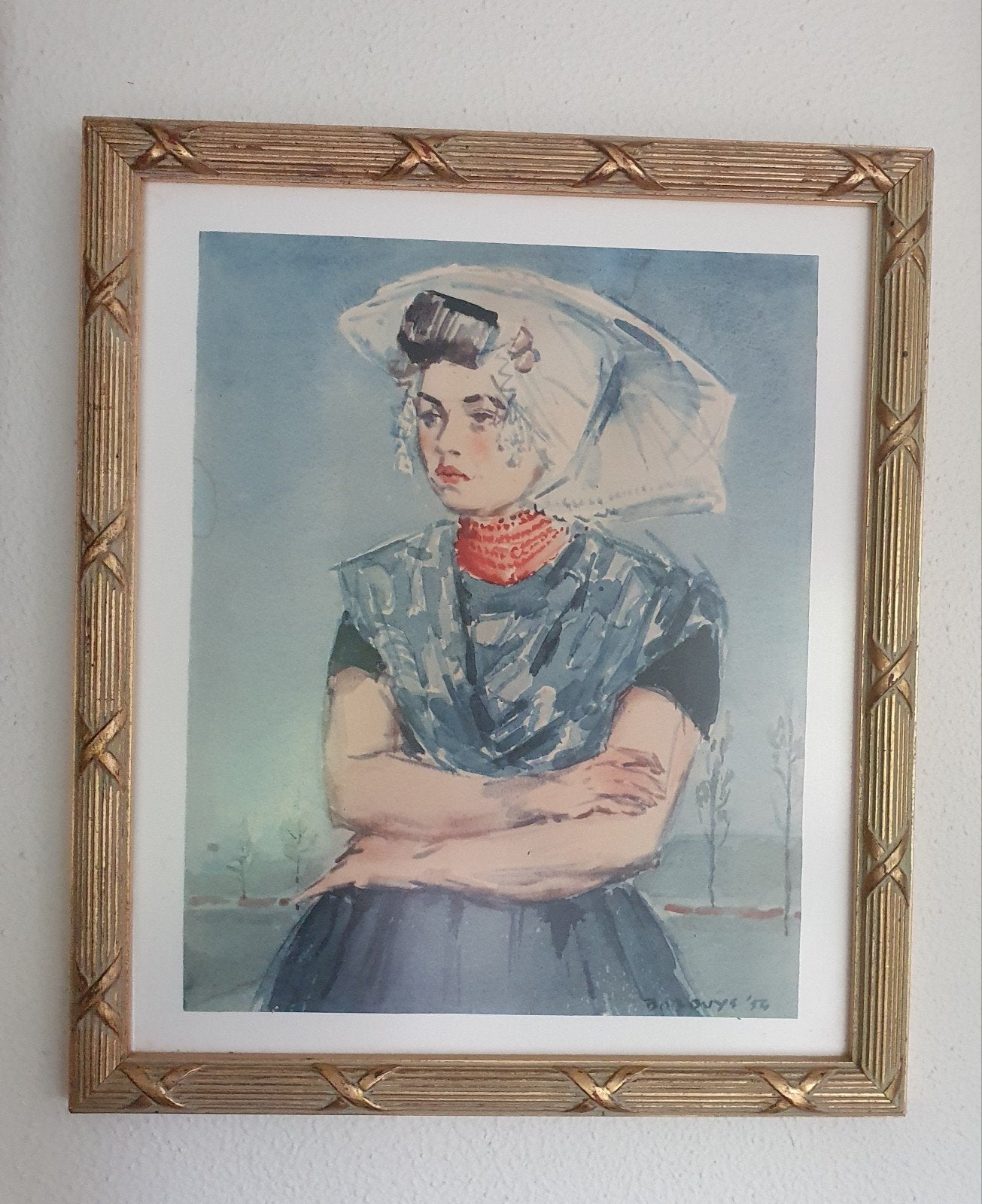 Zeeuwse Vrouw in Klederdracht- Zeeuws - Zeeland, Portret of Personen, Ophalen of Verzenden, Klassiek, Papier