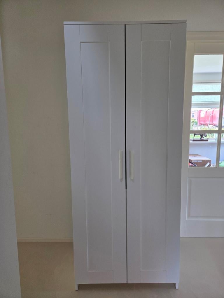 IKEA BRIMNES Kledingkast wit 78x50x190 cm, Huis en Inrichting, Met deur(en), Gebruikt, Modern, Functioneel, 150 tot 200 cm