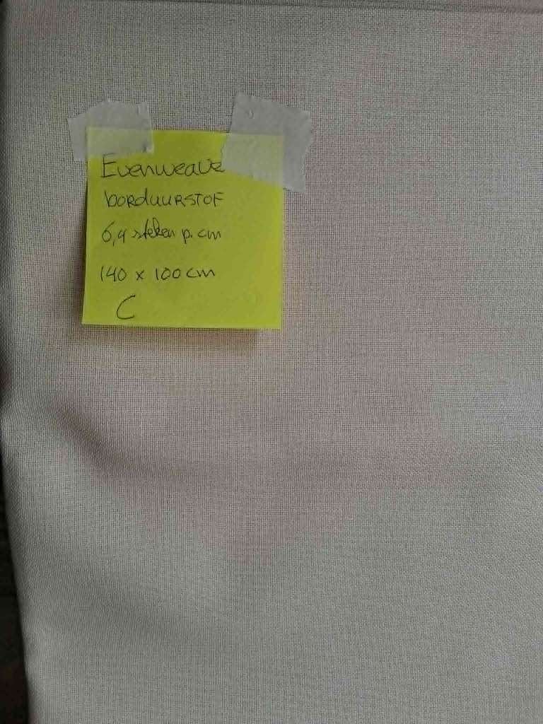 Borduurstof Evenweave C, 120 cm of meer, Beige, Nieuw, Ophalen of Verzenden