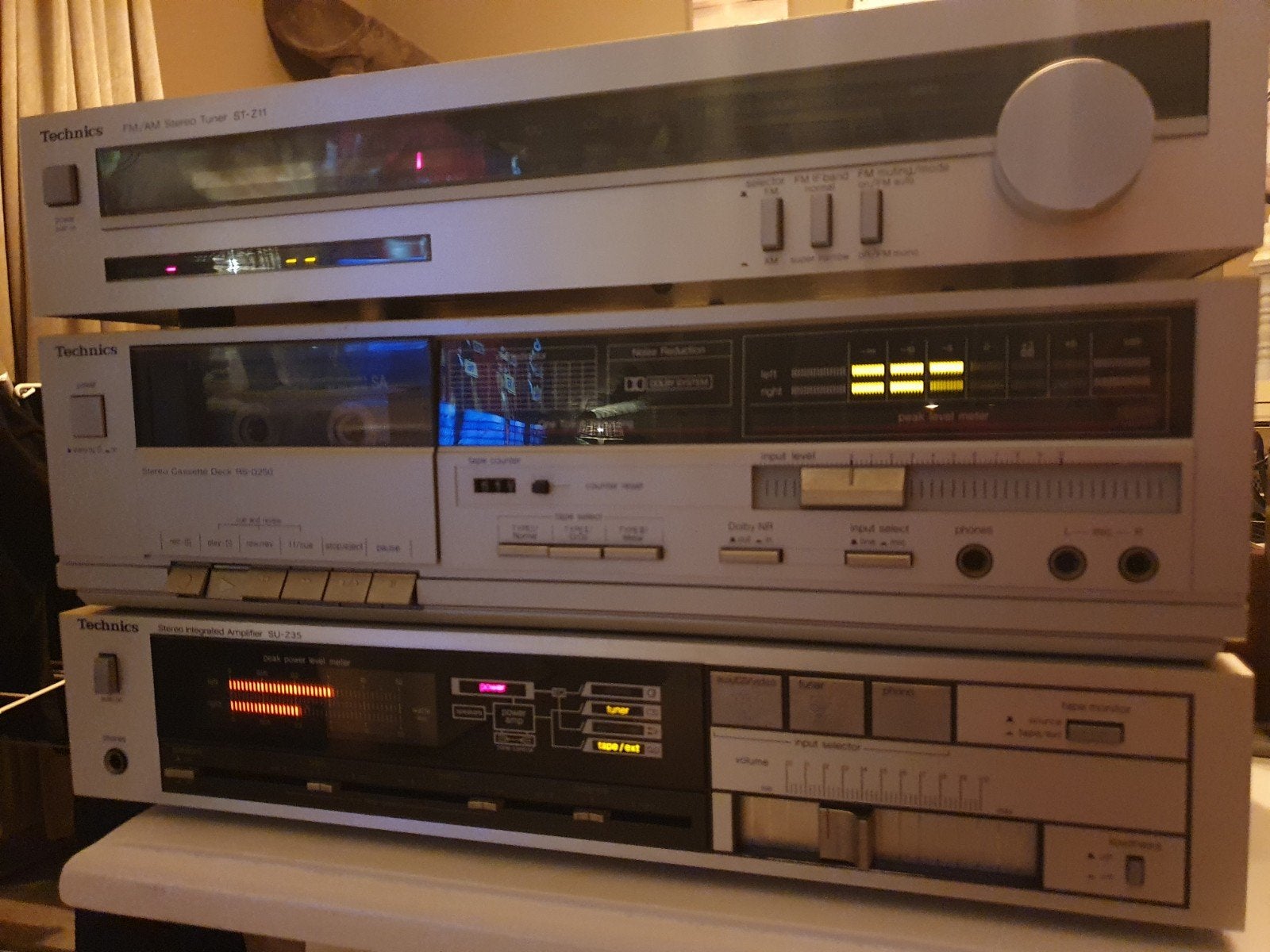 Technics Hifi Set: Tuner, Cassettedeck, Versterker, Tuner of Radio, Gebruikt, Losse componenten, Ophalen
