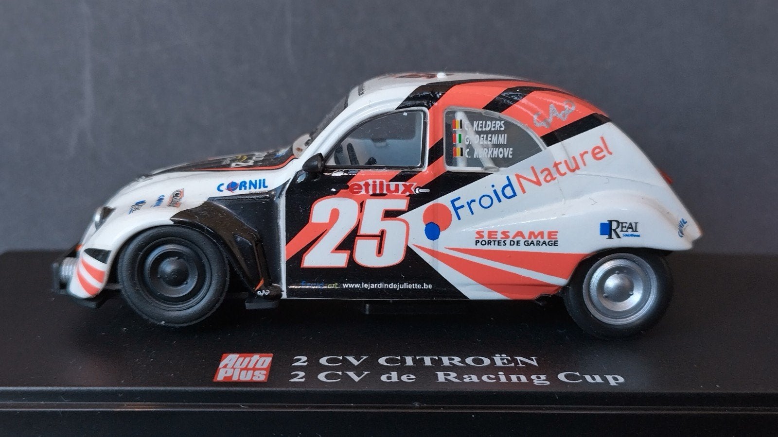 Citroen 2cv Racing Cup 1:43 Eligor Autoplus Pol, Overige merken, Auto, Verzenden, .