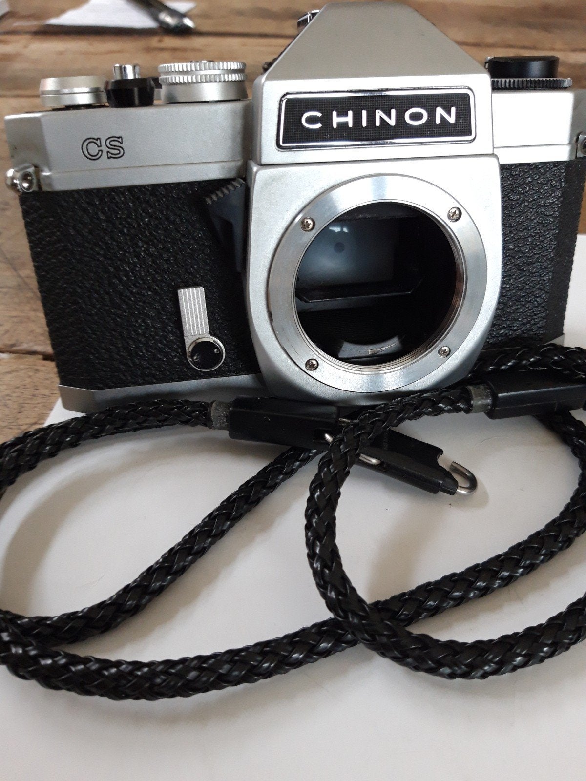 CHINON  CS , met lenzen 28/2.8 en 135/2.8, Ophalen of Verzenden, Gebruikt, Spiegelreflex, Overige Merken
