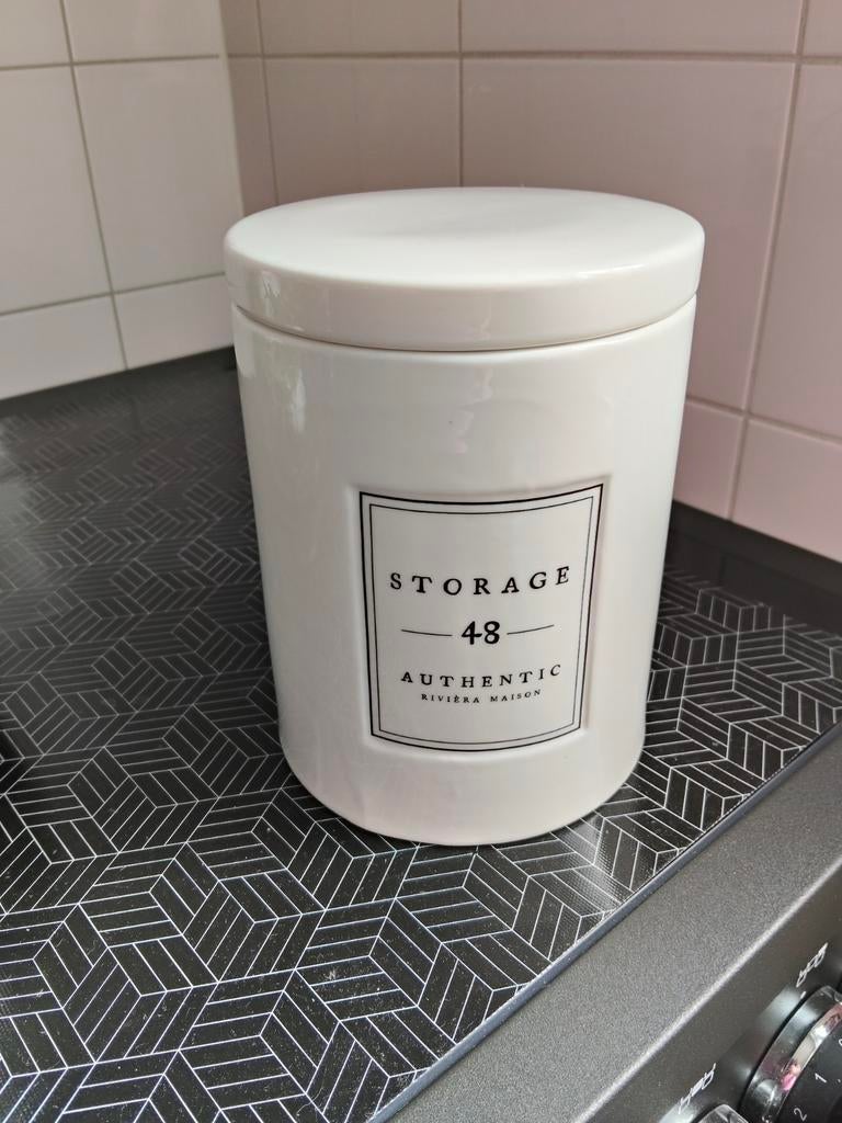 Riviera Maison voorraadpot, Ophalen of Verzenden, Zo goed als nieuw
