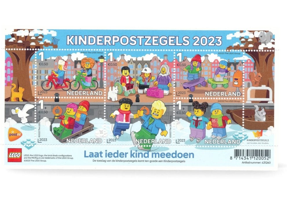 Nederland Lego Kinderpostzegels 2023, Ophalen of Verzenden, Na 1940, Postfris
