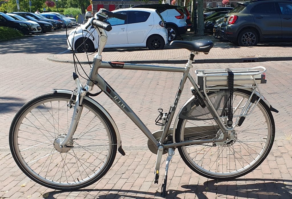RIH Omega elektrische 12 maanden accu 61cm, Versnellingen, Zo goed als nieuw, 57 tot 61 cm, Ophalen
