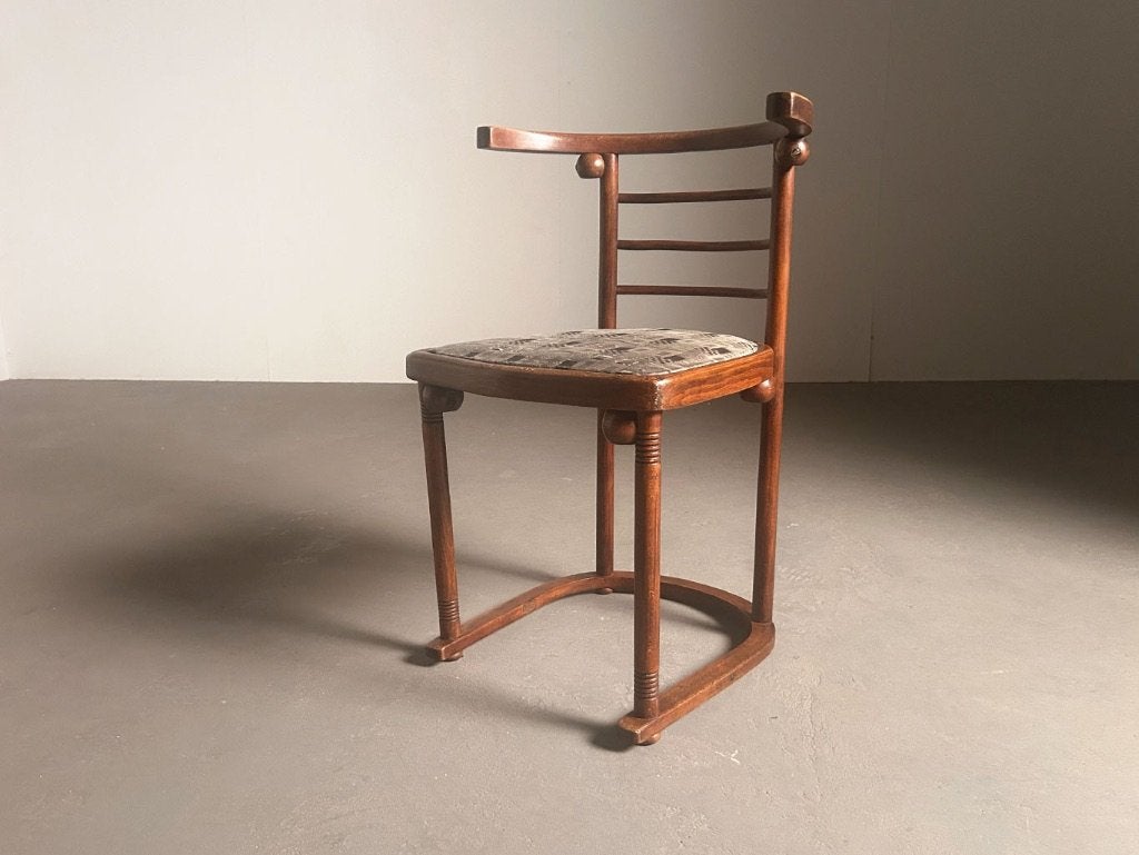prachtige Fledermaus stoel, Josef Hoffmann 1907 antiek, Ophalen, Stoel, Bruin, Hout