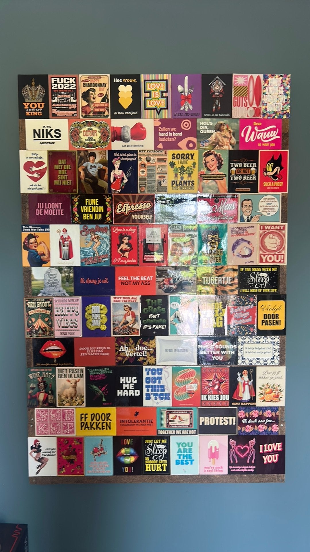 Wand kunst poster, Ophalen of Verzenden, Zo goed als nieuw