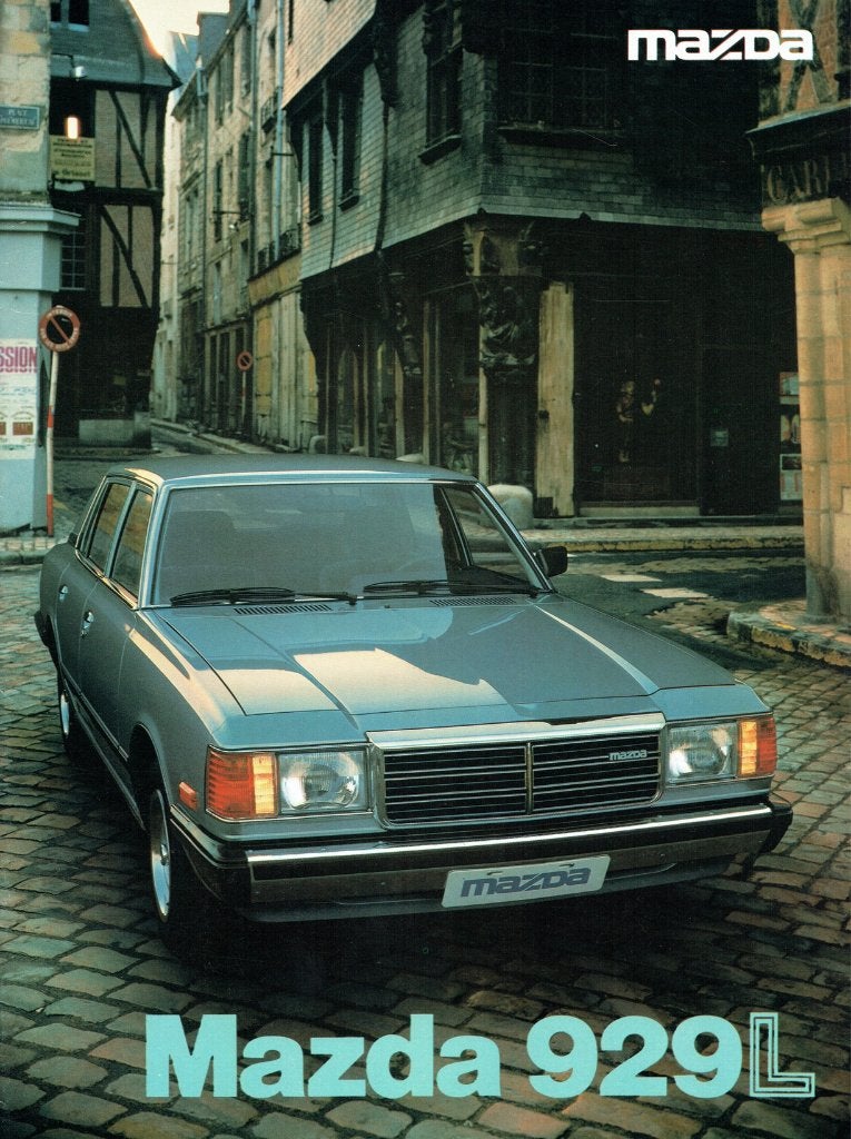 Folder Mazda 929 L (1980), Boeken, Auto's | Folders en Tijdschriften, Ophalen of Verzenden, Gelezen, Mazda