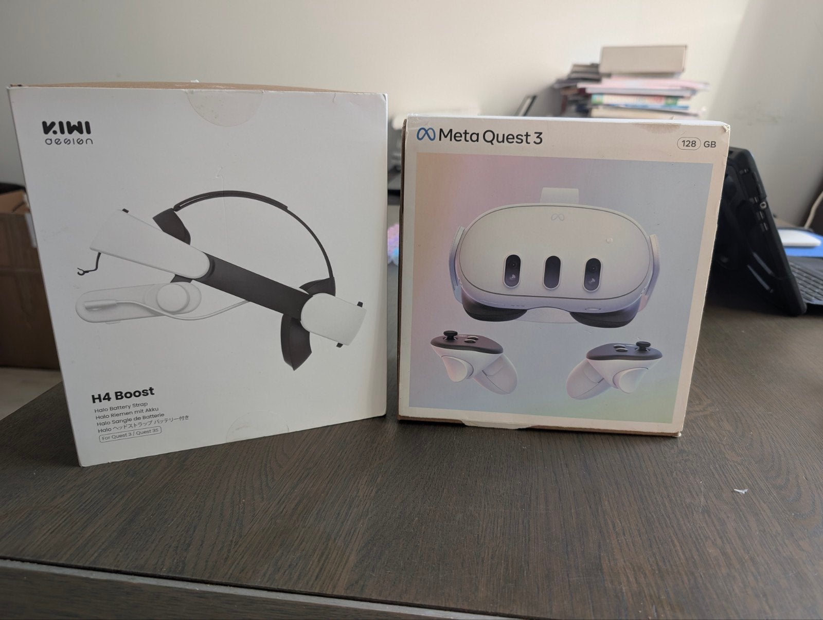 Oculus Meta Quest 3 128GB VR Headset + Kiwi Battery Strap, Ophalen of Verzenden, Zo goed als nieuw, Overige platformen