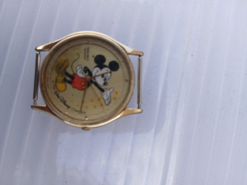 Seiko horloge Mickey Mouse Walt Disney, Ophalen of Verzenden, Mickey Mouse, Gebruikt, Overige typen
