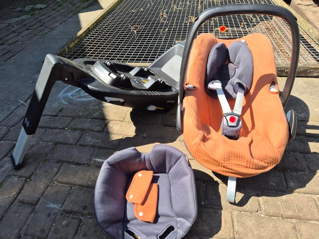 Maxi-Cosi Pebble Pro i-Size met Isofix base incl leuke hoes, Ophalen, Gebruikt, Maxi-Cosi, Autogordel of Isofix