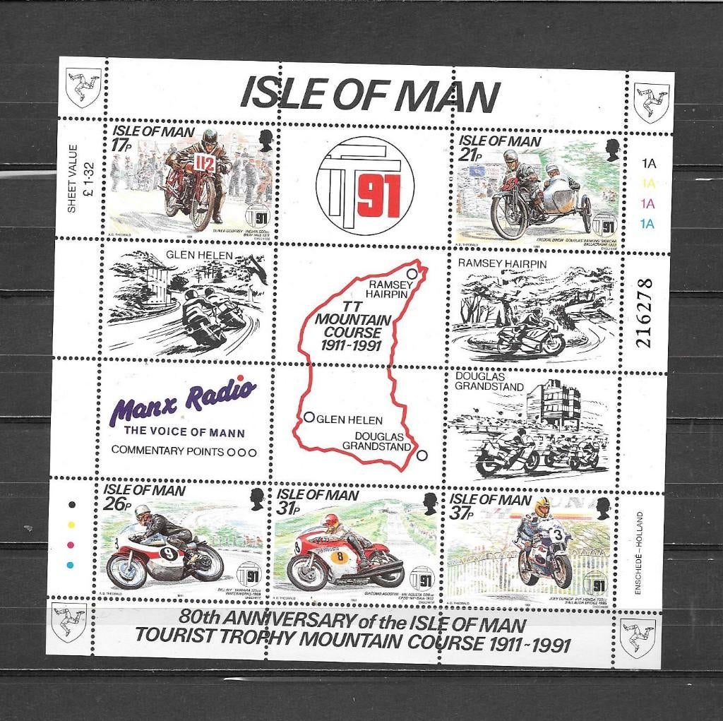 Man 80 jaar TT, Ophalen of Verzenden, Postfris