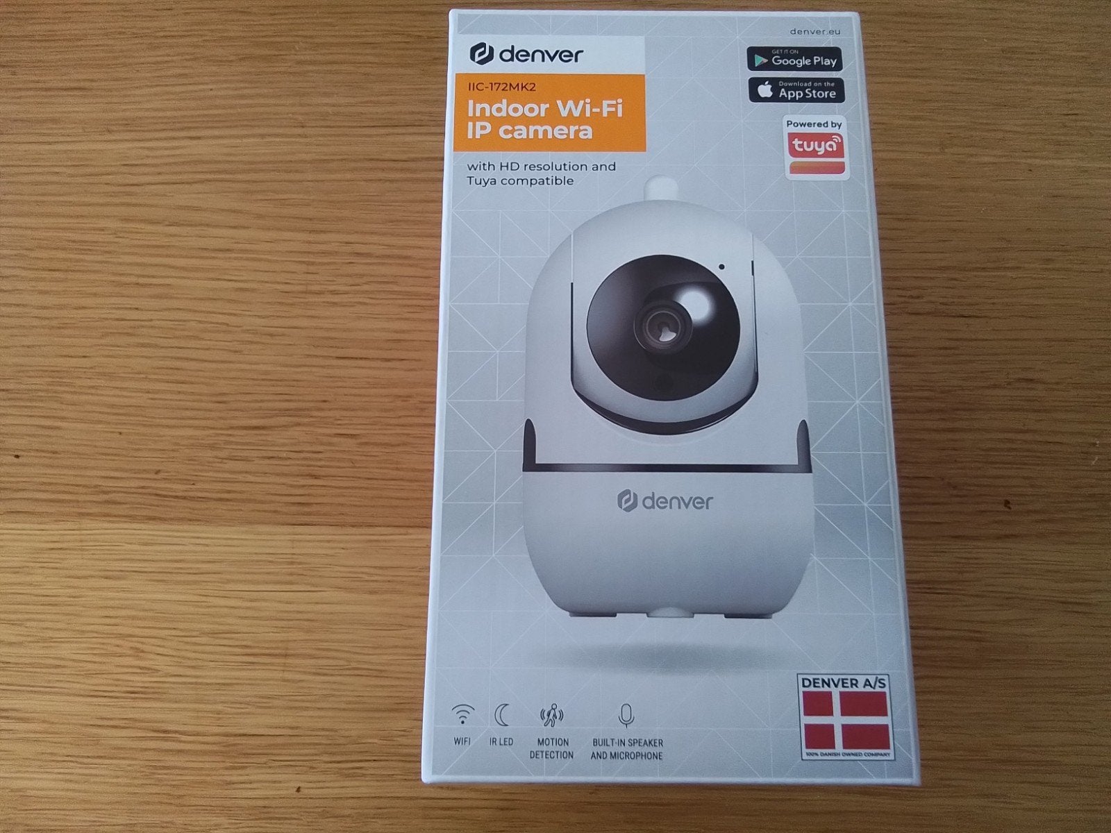 Denver IC-172MK2 Indoor Wi-Fi IP Camera - Nieuw in doos, Ophalen of Verzenden, Nieuw, Binnencamera
