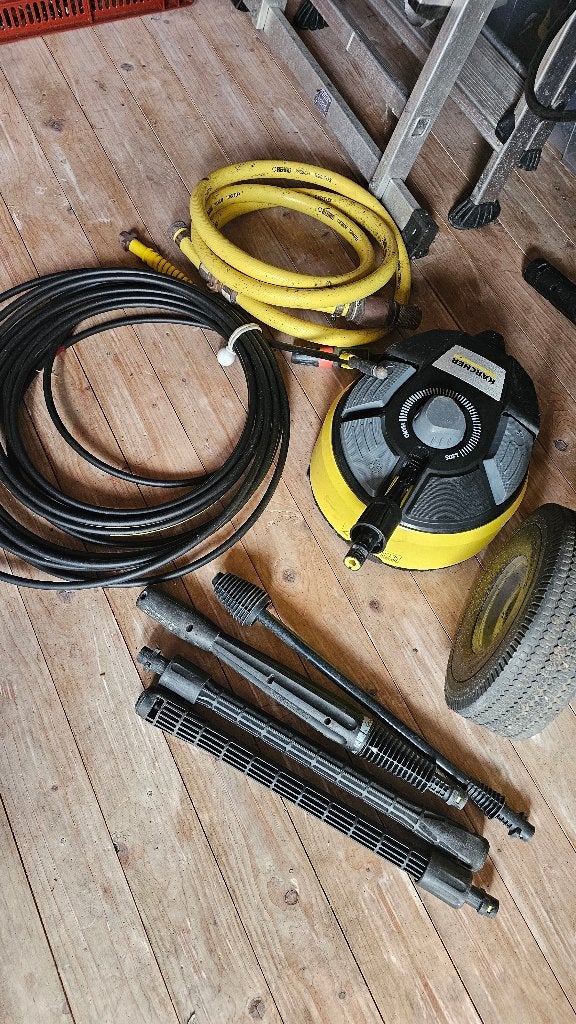 Kärcher G7.10 benzine hogedrukreiniger met veel accessoires, Ophalen, Benzine, Kärcher, Zo goed als nieuw