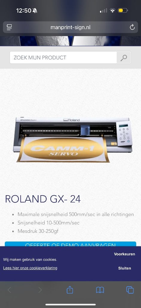 Roland gx-24 camm-1 servo, Computers en Software, Printers, Ophalen of Verzenden, Zo goed als nieuw
