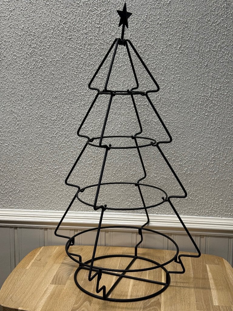Kerstboom metaal villeroy en boch kerstbal antiek retro oud, Ophalen of Verzenden, Zo goed als nieuw