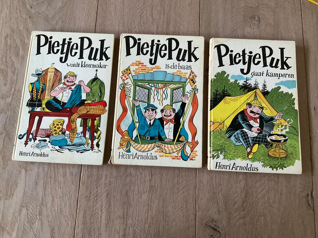 Pietje Puk boeken - 3 delen van Henri Arnoldus, Ophalen of Verzenden, Gelezen, Fictie algemeen