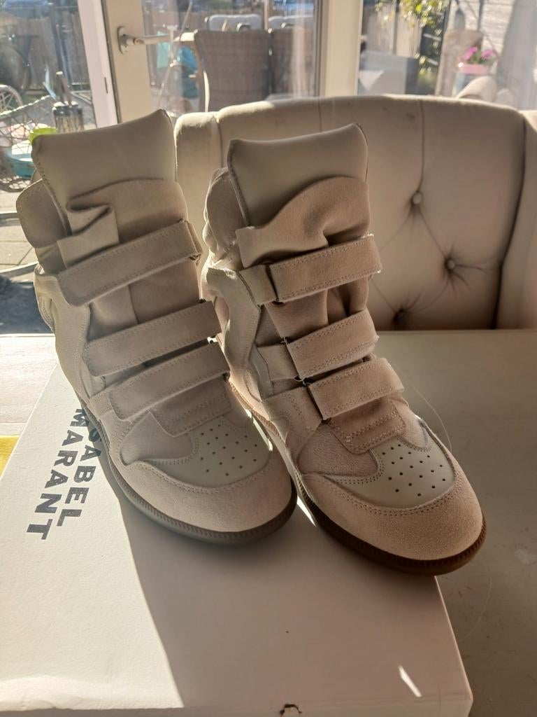 Isabel Marant Beige Sneakers Maat 39, Isabel Marant, Ophalen of Verzenden, Beige, Sneakers of Gympen