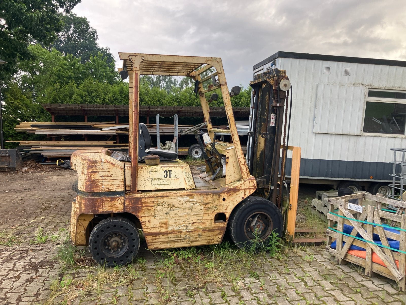 Diesel heftruk 3 ton, Ophalen, Gebruikt