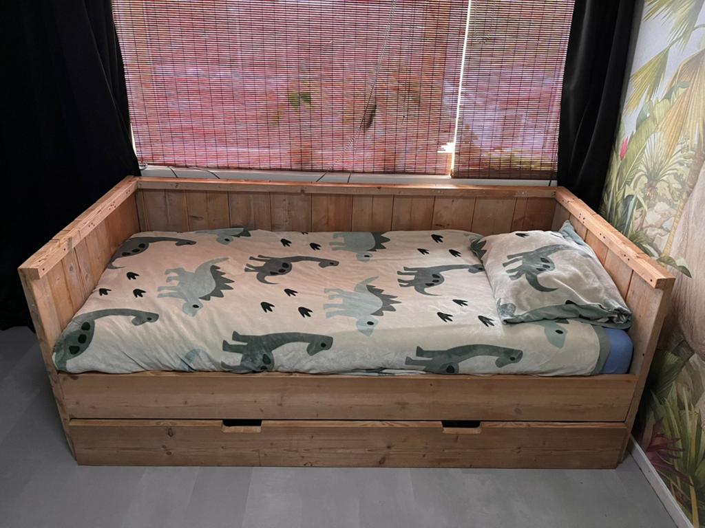 Steigerhout bed, Ophalen of Verzenden