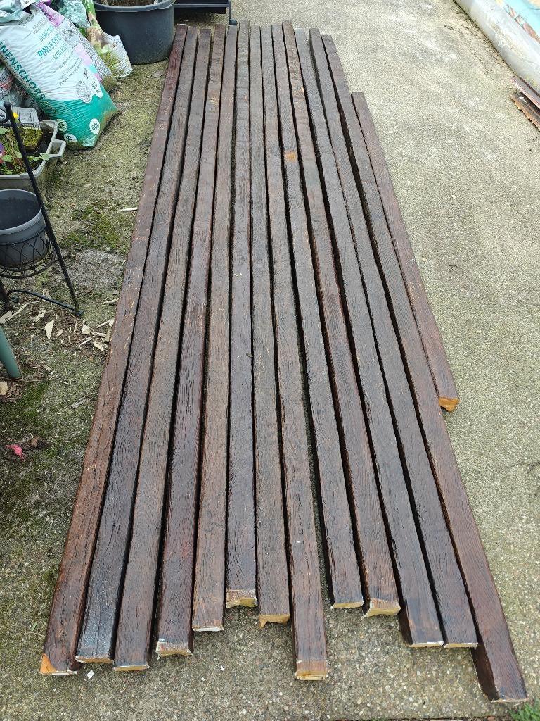 Decoratieve, sierhouten plafondbalken, Doe-het-zelf en Verbouw, Ophalen, Zo goed als nieuw, Balk, Overige houtsoorten
