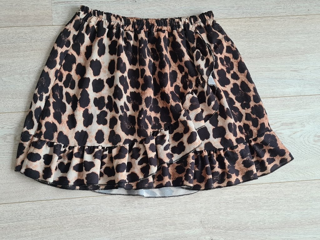 Een schattig luipaard print rokje S, Ophalen of Verzenden, Zo goed als nieuw, Maat 36 (S), Boven de knie
